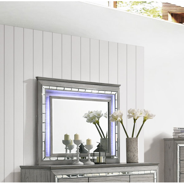 Rosdorf Park Eleana Rectangle LED Dresser Mirror Wayfair